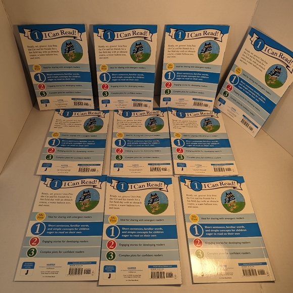 I Can Read! Beginning 1 Reading Pete The Cat Rocking Field Day Set of 10 Books - Picture 3 of 10